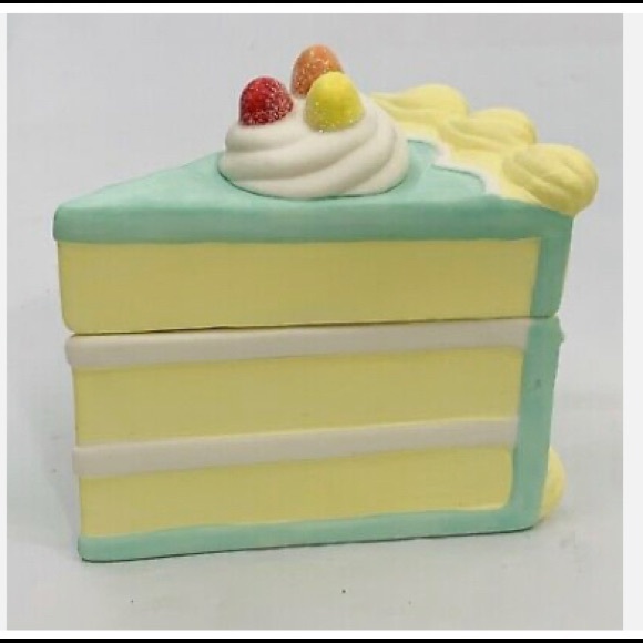 HALLMARK Cake TRINKET BOX LITTLE SLICE OF NICE “Congrats” New - Picture 5 of 12